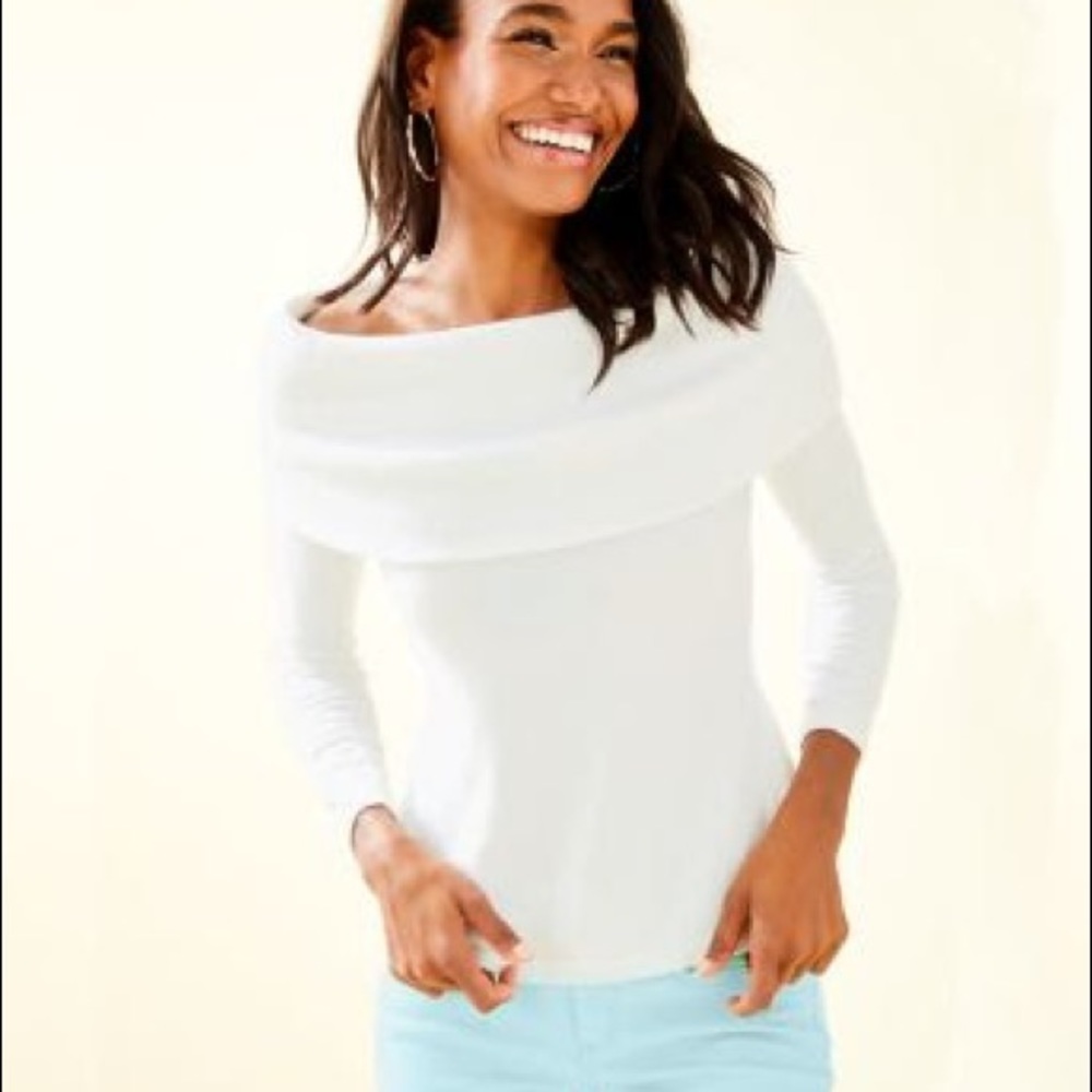 Lilly Pulitzer Off-The-Shoulder Sweater